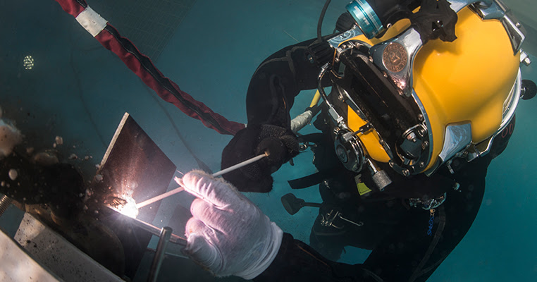 Underwater welding operation